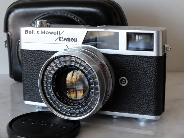 Bell & Howell/Canon Canonet 19 & 45mm f1.9 w/ Case, Cap & New